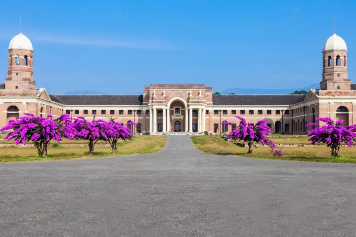 The arched front of the Forest Research Institute