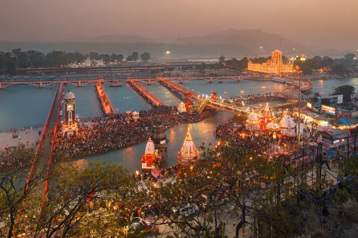 The ghats at Haridwar