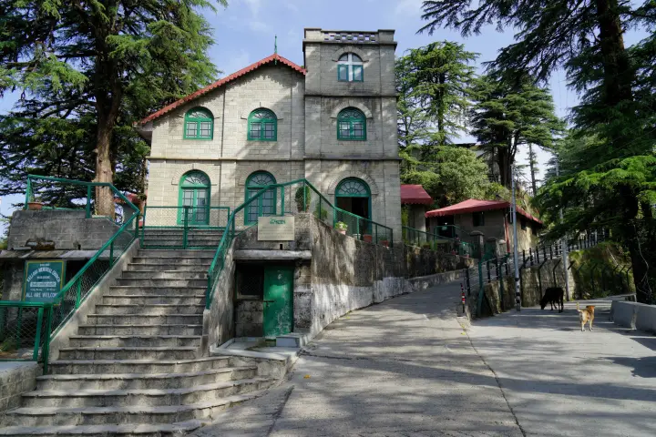 A colonial-era church among deodars in Landour