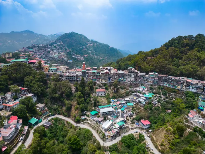 Mussoorie on its ridge